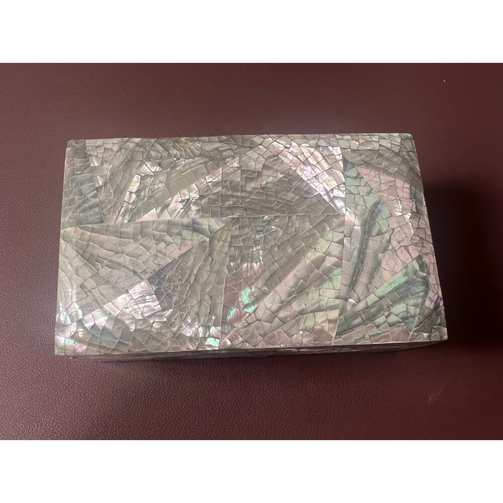 U.S. Navy VC-5 Squadron Commemorative Mother of Pearl Mosaic Box 1987-1989 OWC